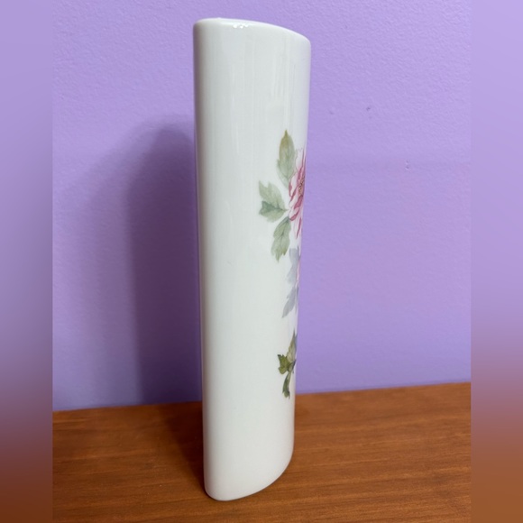 Liette International Porcelain Wall Vase/ Pocket Hand Decorated In USA Size 7.5" - Picture 3 of 8